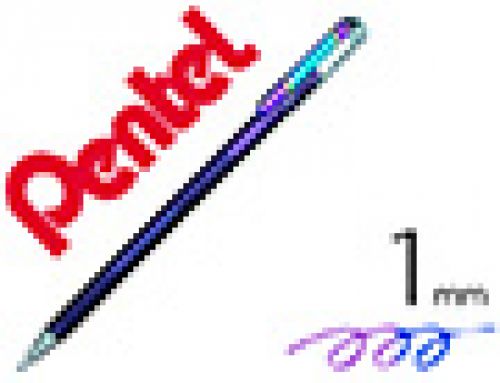 Roller pentel k110 dual metallic cor violeta e azul metalico , Pentel , 68216 , 0884851024671
